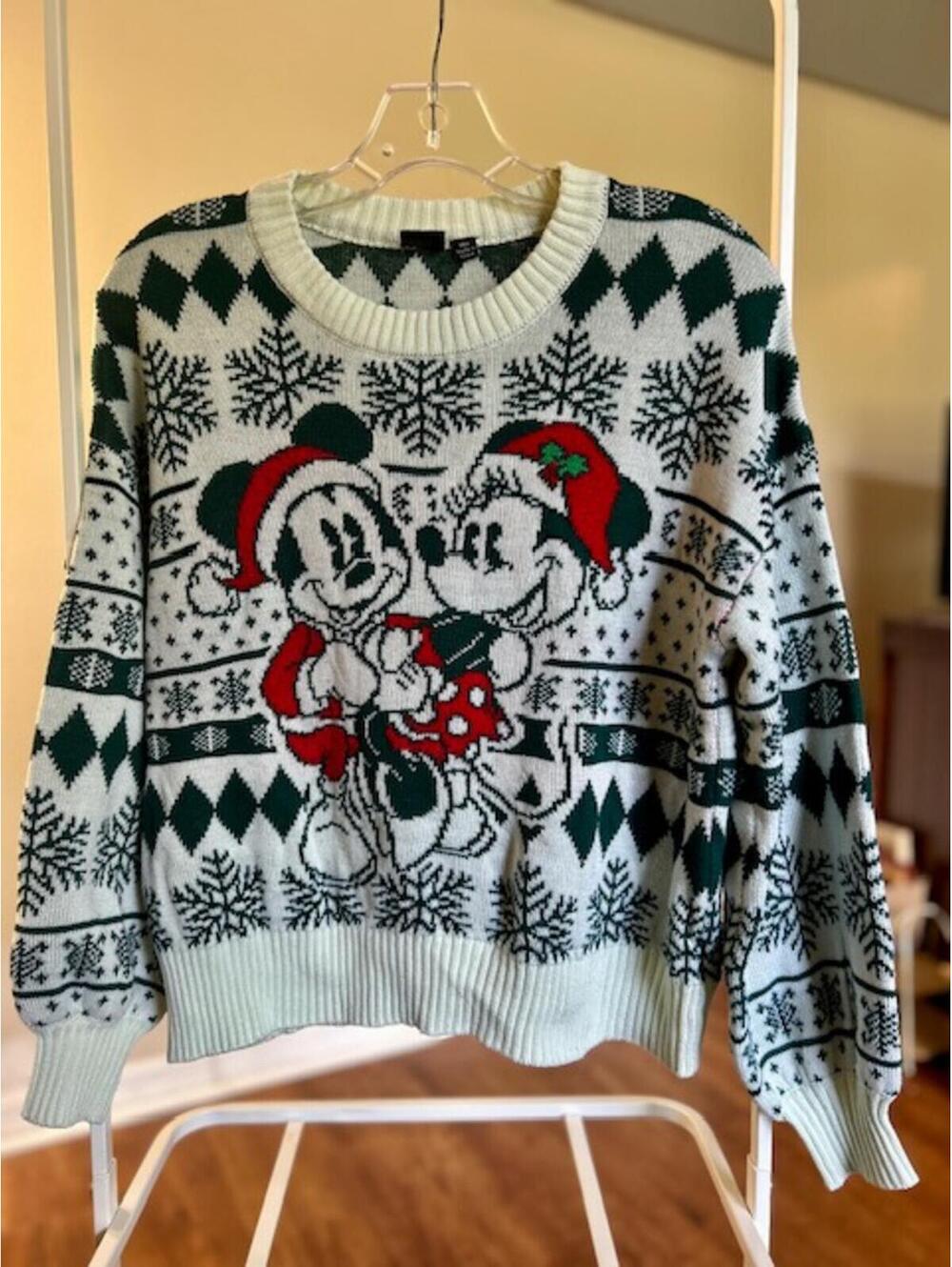 Disney Mickey and Minnie Mouse Holiday Sweater